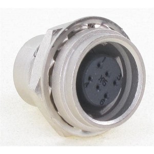 HR25A-7R-6S, Цилиндрические защелкивающиеся разъемы 6P RECPT SHELL SZ 7 FEMALE CNTS SOLDER
