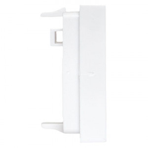 Вставка розеточная 45х45мм формат Mosaic на 2 модуля Keystone защ. шторки с маркерами бел. TERACOM PRO TRP-INS-MOS-2M2P-WH