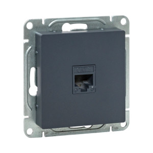 Механизм розетки RJ11, графит Эпика EKF UP1-SOG-RJ11