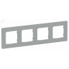 FLITE CLASSIC Рамка 4-местная РУ-4-К-ФлС серый IEK FI-M42-32-20-K03