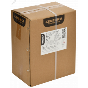 Удлинитель на катушке 4х50м 16А IP20 УК50 2P+PE 3х1.5 термозащита GENERICA WKP20-16-04-50-G