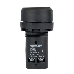 Кнопка SW2C-11 возвратная черн. NO+NC sw2c-11s