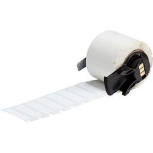 brd174179, M6-112-490 этикетки, материал B-490, полиэстер, белый, размер 31.75х9.53 мм, для флакона 0.5-0.7 мл, 500 шт. в упак.