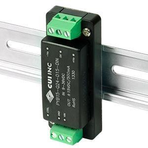 PYB15-Q24-S12-DIN, Преобразователи постоянного тока в постоянный с изоляцией Isolated DC-DC Cnvrt