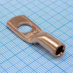 Наконечник кабельный ТМ 10-8-5, Наконечник кабельный медный кольцевой М8 под опрессовку проводов сечением до 10 мм2