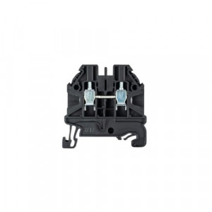 Проходная клемма WT 2,5 SW, Проходная клемма, тип фиксации провода: винтовой, номинальное сечение: 2,5 мм кв., 24A, 1000V, ширина: 5 мм, цвет: черный, тип монтажа: DIN35