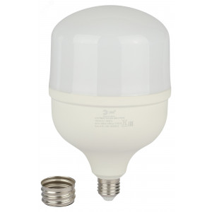 Лампа светодиодная высокомощная STD LED POWER T140-85W-4000-E27/E40 85Вт T140 колокол 4000К нейтр. бел. E27/E40 (переходник в компл.) 6800лм Б0032087
