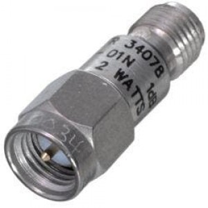 M3933/25-72N, Аттенюаторы - межкомпонентные соединения SMA Atten M/F 2W 7dB DC-18 GHz QPL