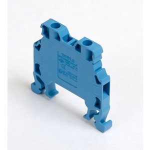 Проходная клемма MRK 2,5S Blue, 1010135, Проходная клемма, тип фиксации провода: винтовой, номинальное сечение: 2,5 мм кв.,  24A, 750V, ширина: 5,1 мм, цвет:  синий, тип монтажа: DIN35