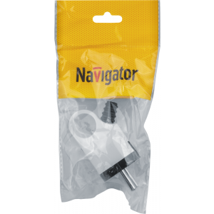 Вилка угловая 61 361 NCA-PL03-16A-E-WH с заземл. бел. Navigator 61361