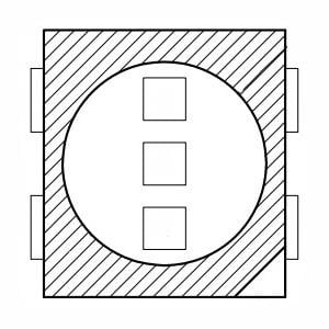 ASMB-LTB2-0A333, Стандартные светодиоды - Накладного монтажа 2121 PLCC4 tricolor