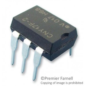 CNY17F-2, Оптопара одноканальная транзисторная выход постоянного тока  6-Pin PDIP SMD лента на катушке