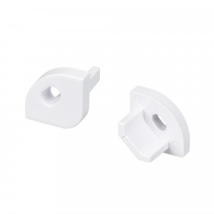 Заглушка ARH-KANT-H8 с отверстием 037354, Заглушка с отверстиемдля профиля ARH-KANT-H8. Материал пластик, белый. Цена за 1 шт.