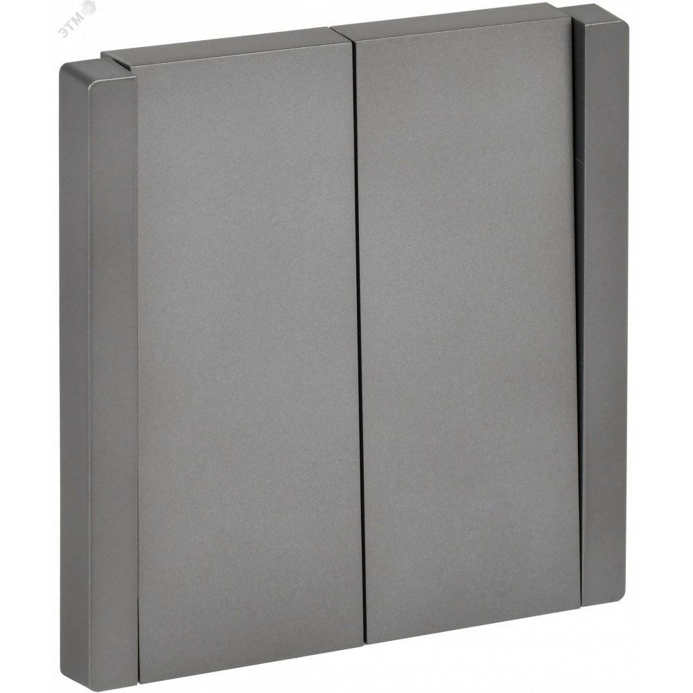 Изображение товара Выключатель 2-клавишный FMTE&PIANO IP20 из нержавеющей стали 220 В