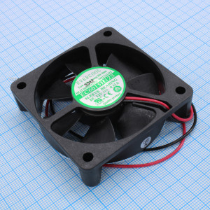 EC6015H12S, Вентилятор 12В, 60х60х15мм, подш. скольжения, 4500 об/мин