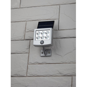 Прожектор садовый ERAFS048-08 6LED 150лм с датчиком движения солнечная батарея Б0044248