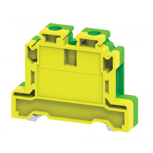 Заземляющая клемма CGT16N, Заземляющая клемма, тип фиксации провода: винтовой, номинальное сечение: 16 мм кв., ширина: 12 мм, цвет: желто-зеленый, тип монтажа: DIN35