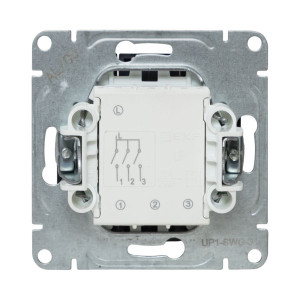 Механизм выключателя, тр-хклавишный, графит Эпика EKF UP1-SWG-31