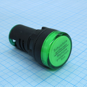 AD22-230 В зеленая, Лампа индикаторная LED 220В D22