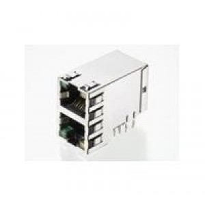 1888653-3, Модульные соединители / соединители Ethernet 2X1 OFFSET ST/JK W/ LED