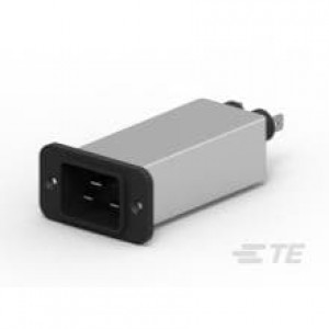 20EJT1, Модули подачи электропитания переменного тока 20A IEC-1/4" FASTON FLNG MNT HI FREQ