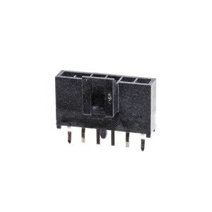 105309-1306, Проводные клеммы и зажимы NanoFit Hdr VT 6Ckt SR KNK Pns Blk 30Au