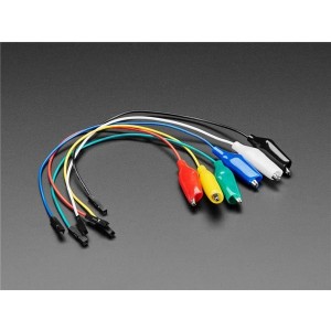 4304, Принадлежности Adafruit  Small Alligator Clip to Female Jumper Wire Bundle - 6 Pieces