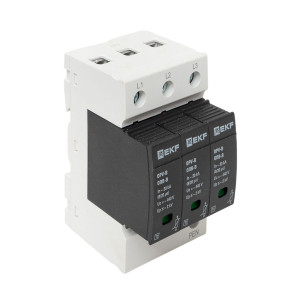 Ограничитель перенапряжения имп. ОПВ-В/3P In 30кА 400В opv-b3