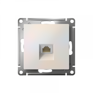 Розетка компьютерная AtlasDesign RJ45 кат.6A механизм жемчуж. SE ATN000486