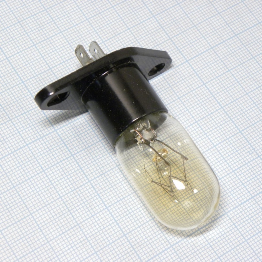 Лампа для СВЧ печи 220-250V 20W пр конт, лампа для СВЧ печи с фланцем .