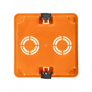 Распаячная коробка СП 92х92х45мм, крышка, пл. лапки, IP20, инд. штрихкод, SQ1403-1022