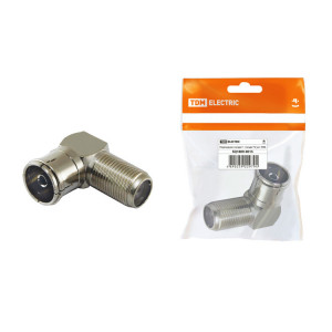 Переходник гнездо F - гнездо TV угловой, инд. упаковка SQ1809-0015