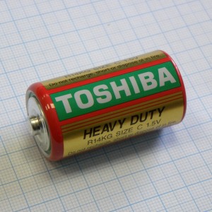 Батарея R14 (343)   Toshiba, Элемент питания солевой
