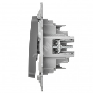 FLITE Выключатель 1-клавишный кнопочный 10А ВС11-2-0-ФлС серый IEK FI-V14-0-10-1-K03