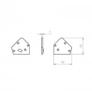 Боковая крышка 07.300.6653.3, Крышка боковая, для клемм 8181FK цвет: темно-серый