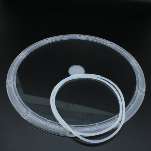 UFO265D120G-200W-B26, Круглая групповая линза под светодиоды 2835, 3030 D=265мм H=7мм эфф=88% 120°