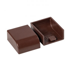 Заглушка (20х10) (4 шт) темное дерево EKF-Plast