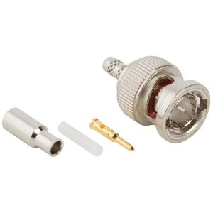 112135, РЧ соединители / Коаксиальные соединители BNC ST CRIMP PLUG RG179 75 OHM DC