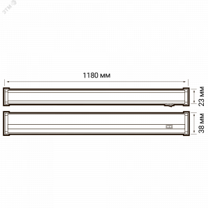Светильник светодиодный PLED T5i PL 1200 14Вт 6500К IP40 180-265В ДПО T5 линейный пластик. (аналог ЛПБ) 1036292A