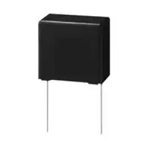 ECQUAAF104KA, Конденсатор пленочный помехоподавляющий X2 0.1мкФ 275В переменного тока ±10% (17.5 X 5 X 12мм) радиальные выводы пластиковый прямоугольный корпус 15мм 110°С