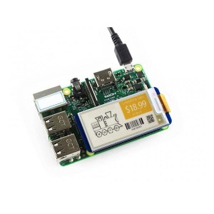 104990422, Средства разработки визуального вывода 2.13inch E-Ink display HAT for Raspberry Pi & Arduino yellow/black/white 3 color e paper