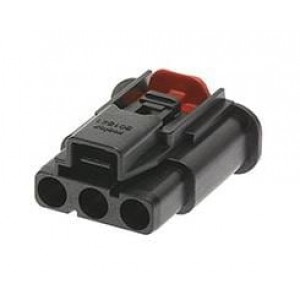 201841-0130, Сверхмощные разъемы питания MultiCat Inline Rcpt w/CPA 3P Key A BLK