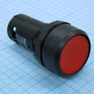 EB22 возвратная красная NO+NC 300 В, Кнопка без фиксации 5А 300В D=22мм
