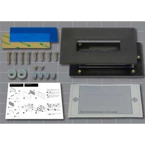BEZ-204A-V1-W-KIT, Модули сивольных ЖК-дисплеев и комплектующие Bezel for20x4display ABS,Black w/hardware