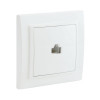 Розетка компьютерная 1-м СП Минск RJ45 бел. Basic ERK01-035-10