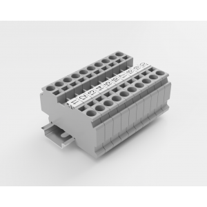Маркировка (в кассетах) ZB10-10P-19-133Z(H), Кассета с маркировочными шильдиками, для клемм сечением 10 мм.кв., верхняя, 10 шильдиков, нанесенные символы: 11...20, с горизонтальным расположением, размер шильдика: 9,3 x 10,7 мм, цвет: белый
