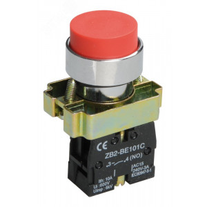 Кнопка управления LAY5-BL41 без подсветки красная 1з BBT70-BL-K05