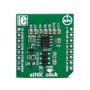 MIKROE-3683, Средства разработки визуального вывода eINK click - without display