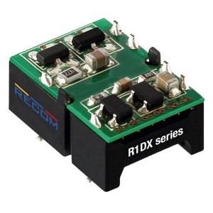 R1DX-0505-Tray, Преобразователи постоянного тока в постоянный с изоляцией 1W 5Vin +/-05Vout 100mA Unregulated