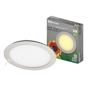 Светильник ультратонкий встраиваемый светодиодный "Даунлайт" СВО (хром) 12 Вт 3000К SQ0329-0013